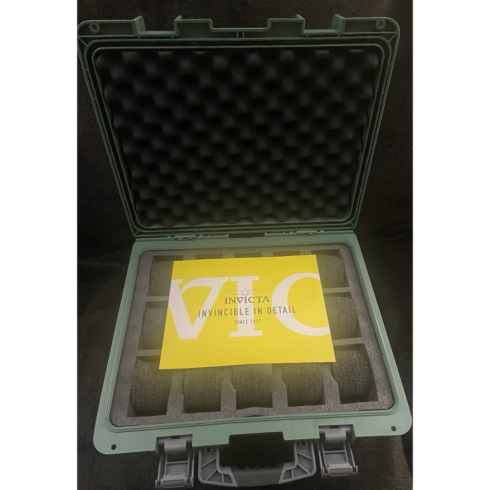 Invicta DC15GRN Reserve 15-Slot Dive Impact Watch Case, Green *CASE ONLY* New - Picture 4 of 12
